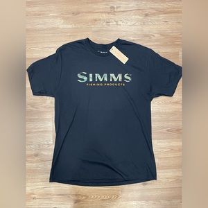 Simms M’s Logo T-shirt Camo/Black Medium 12803-001-30